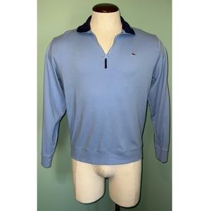 Vineyard Vines Light Blue Quarter-Zip Sweatshirt